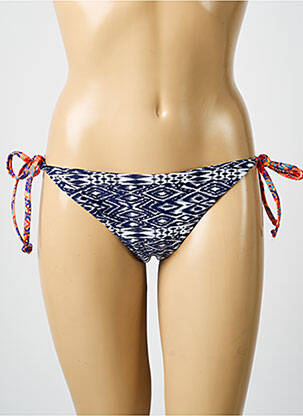 Chiloți de baie imprimeu fantezie bikini albastru RAE femme