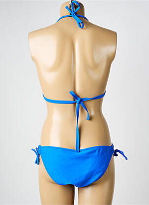 Costum de baie din două piese elasticitate top sutien modelat albastru VERY ZEN femeie