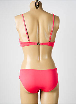 Costum de baie din două piese elasticitate top bentiță roz ESTHER QUEEN femeie