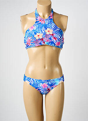 Costum de baie din două piese elasticitate sutiene albastru LEMON BAY femeie