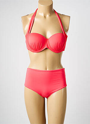 Costum de baie din două piese elasticitate top sutien modelat roz SWEET SECRET femeie