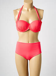 Costum de baie din două piese elasticitate top sutien modelat roz SWEET SECRET femme