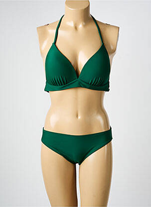 Costum de baie din două piese elasticitate top sutien modelat verde VERY ZEN femeie