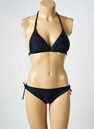 Costum de baie din două piese elasticitate top triunghiuri negru VERY ZEN femme