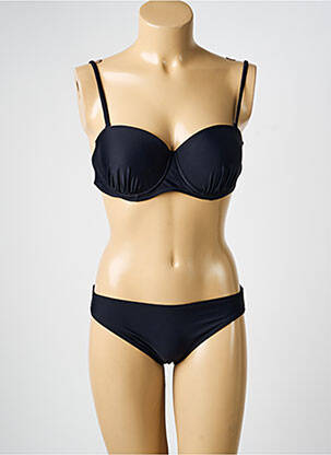 Costum de baie din două piese elasticitate top sutien modelat negru VERY ZEN femeie