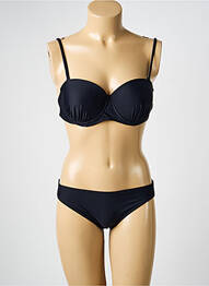 Costum de baie din două piese elasticitate top sutien modelat negru VERY ZEN femme