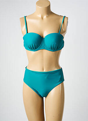 Costum de baie din două piese elasticitate top sutien modelat verde VERY ZEN femeie