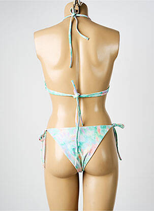 Costum de baie din două piese elasticitate top triunghiuri verde MERMAID femeie