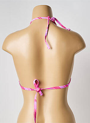 Sutien de costum de baie elasticitate top sutien push-up roz VIDOYA femeie