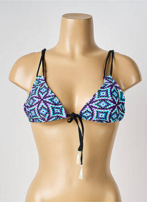 Sutien de costum de baie elasticitate top sutien push-up albastru MARIE FRANCE femeie