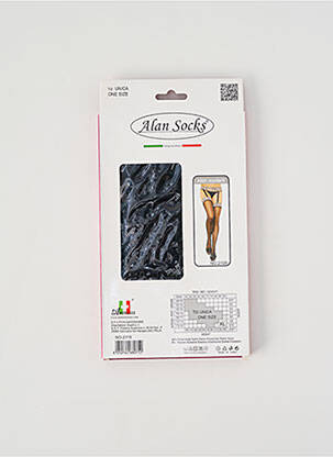 Colanți imprimeu fantezie negru ALAN SOCKS femeie