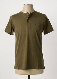 Tricou elasticitate mâneci scurte verde PIERRE CARDIN homme