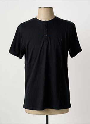 Tricou broderie mâneci scurte negru PIERRE CARDIN bărbat