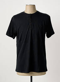 Tricou broderie mâneci scurte negru PIERRE CARDIN bărbat