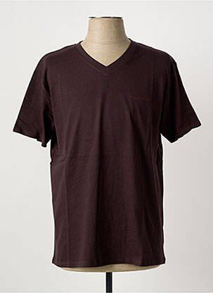 Tricou broderie mâneci scurte maro PIERRE CARDIN bărbat