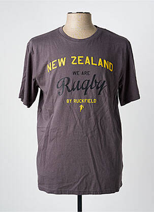 Tricou bio mâneci scurte gri RUCKFIELD bărbat