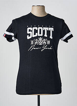 Tricou croială cambrată negru SCOTT bărbat
