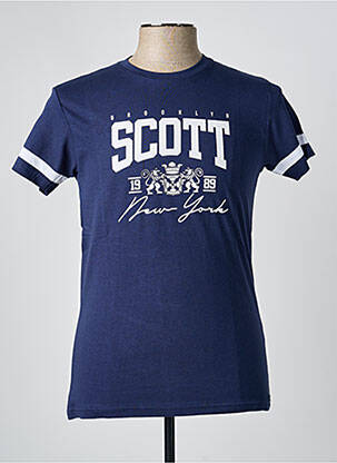 Tricou croială cambrată albastru SCOTT bărbat