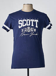 Tricou croială cambrată albastru SCOTT bărbat