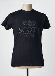 Tricou croială cambrată mâneci scurte negru SCOTT bărbat