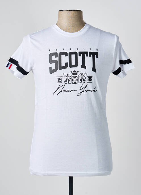 Tricou alb SCOTT bărbat