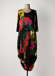 Rochie lungă mâneci lungi mâneci lungi negru ALEMBIKA femme