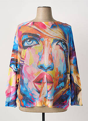 Pulover albastru COULEURS DU TEMPS femeie