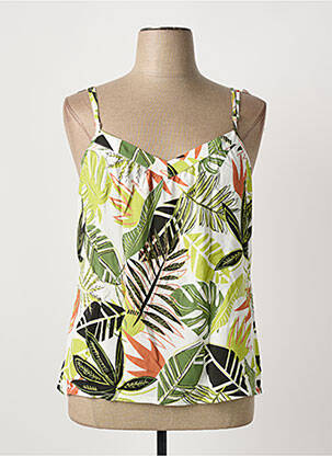 Top mâneci cu bretele ajustabile bretele subțiri verde MERI & ESCA femme