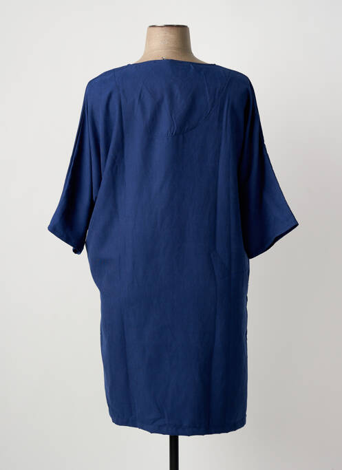 Rochie midi albastru POISSONS BLANCS femeie