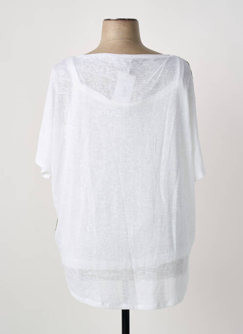 Top alb MARBLE femeie