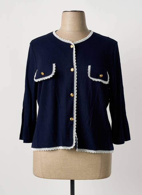 Vestă cu mâneci lungi albastru ALEXANDER & JACOB femeie