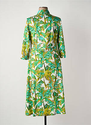 Rochie midi mâneci 3/4 mâneci 3/4 verde WHITE LABEL femeie
