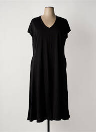 Rochie midi mâneci scurte mâneci scurte negru MAT FASHION femme