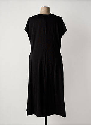 Rochie midi mâneci scurte mâneci scurte negru MAT FASHION femeie