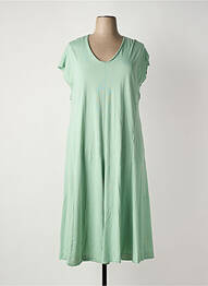 Rochie midi mâneci scurte mâneci scurte verde MAT FASHION femme