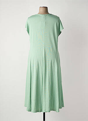 Rochie midi mâneci scurte mâneci scurte verde MAT FASHION femeie
