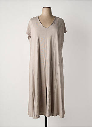 Rochie midi maro MAT FASHION femeie