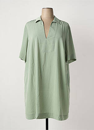 Rochie midi mâneci scurte mâneci scurte verde MAT FASHION femeie