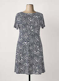Rochie midi mâneci scurte mâneci scurte albastru MARBLE femme