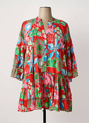 Rochie scurtă roșu HANDPRINT DREAM APPAREL femeie