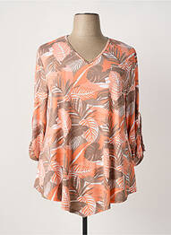 Tricou mâneci 3/4 mâneci 3/4 portocaliu MARBLE femme