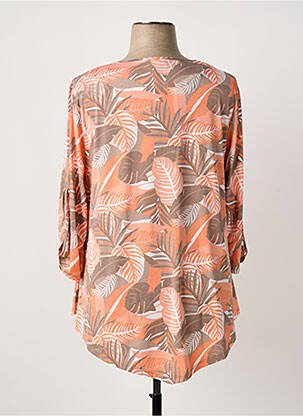 Tricou mâneci 3/4 mâneci 3/4 portocaliu MARBLE femeie