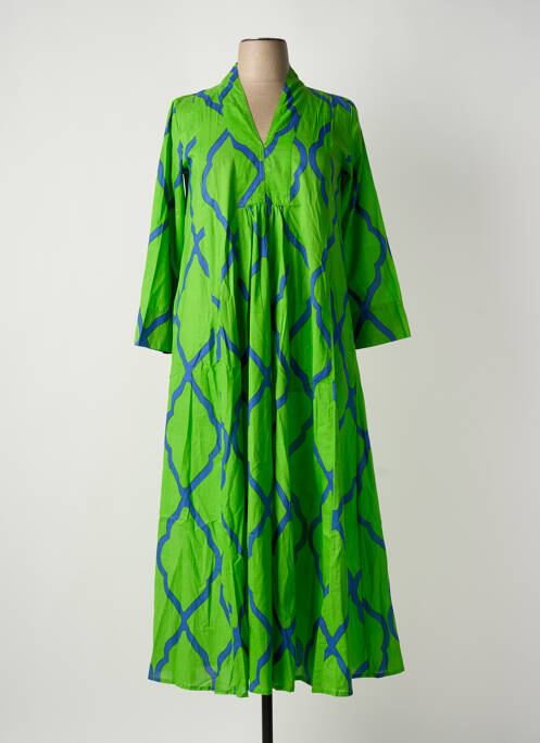 Rochie lungă verde HANDPRINT DREAM APPAREL femeie