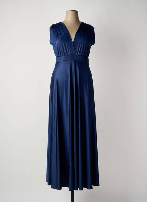 Rochie lungă albastru SOPHIA CURVY femeie