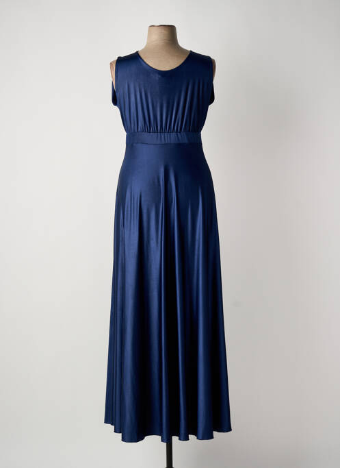 Rochie lungă albastru SOPHIA CURVY femeie