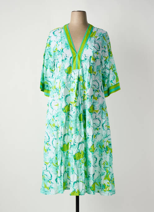 Rochie midi verde HANDPRINT DREAM APPAREL femeie