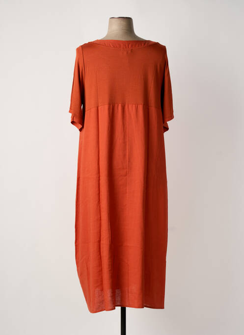 Rochie lungă portocaliu SOPHIA CURVY femeie