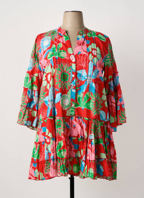 Rochie scurtă roșu HANDPRINT DREAM APPAREL femeie