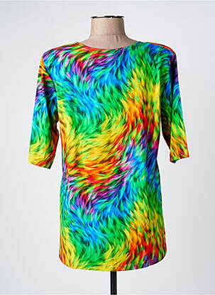 Tricou mâneci 3/4 mâneci 3/4 albastru OLIVER JUNG femeie