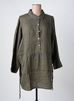 Tunică mâneci lungi verde K femeie